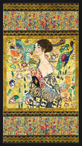 Gustav Klimt Gold and Multicoloured Coordinating Fabric