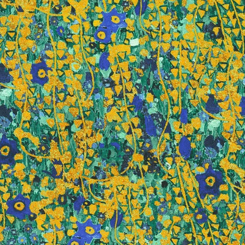 Gustav Klimt Gold and Multicoloured Coordinating Fabric
