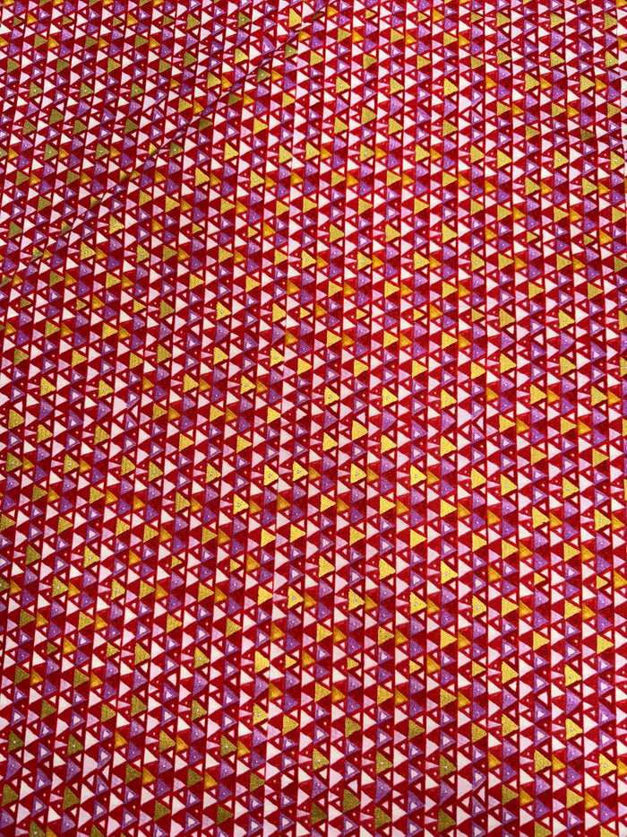 Gustav Klimt Gold and Pink Triangles