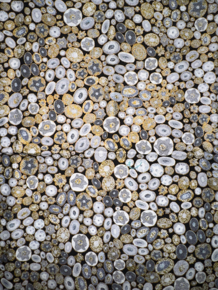 Gustav Klimt Gold and Small Grey Discs