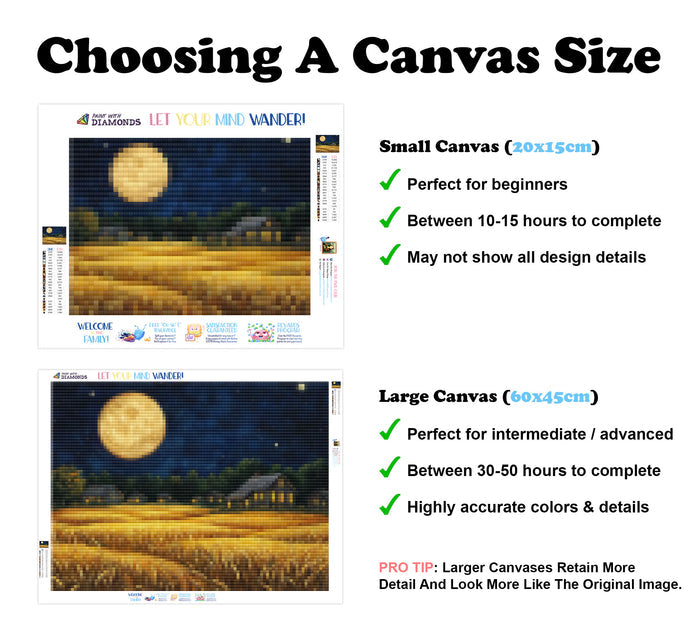 Harvest Moon Over Golden Fields