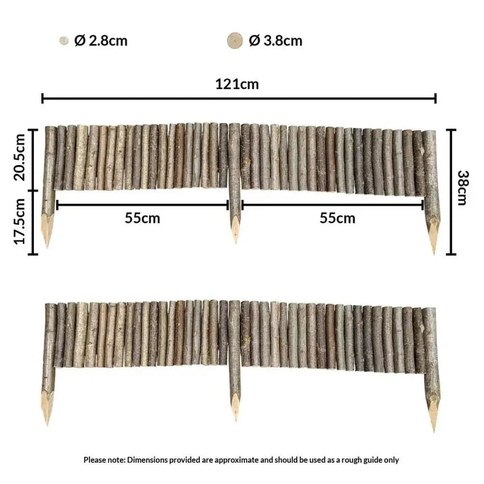 Go green with this eco-friendly Wood Lawn Edging, made from recycled materials.