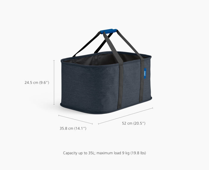 [half-width] Hold-All™ Black Collapsible 35L Laundry Basket