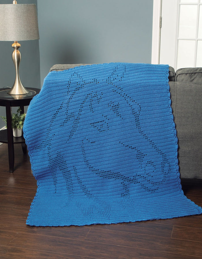 Horse Head Filet Throw