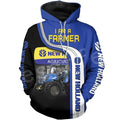 I am a farmer  3DPrint Unisex Zipper, Hoodies, Sweatshirts - myfunfarm