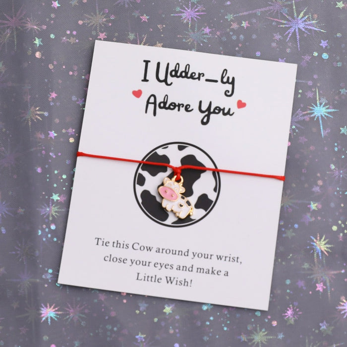 I Udder-ly Adore You Bracelet Jewellery for Cow Lover Gift - myfunfarm