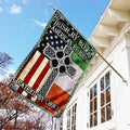 Irish By Blood American By Birth Patriot By Choice Flag - myfunfarm