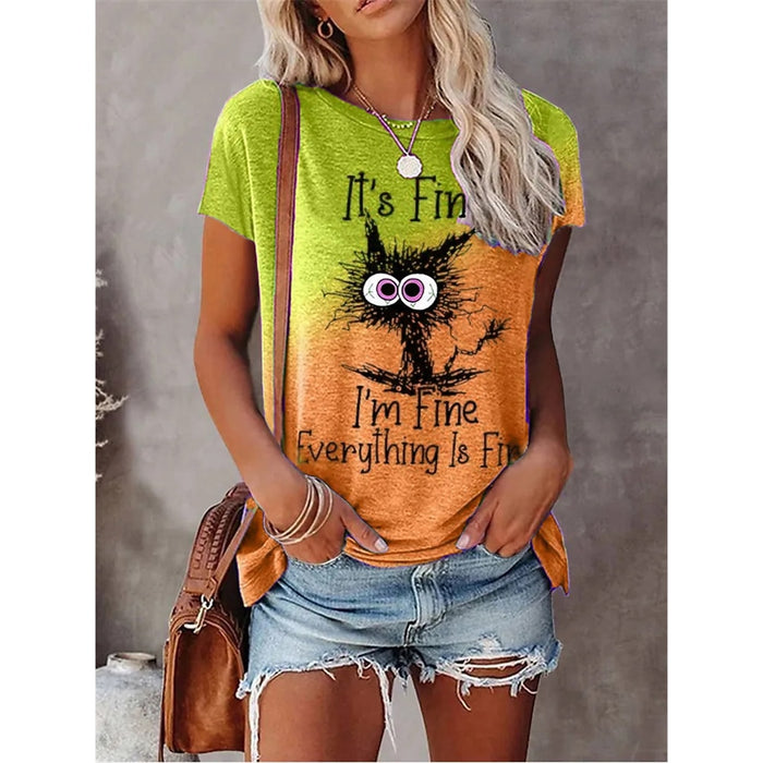 It's fine i'm fine everything is  fine  T-shirt - myfunfarm
