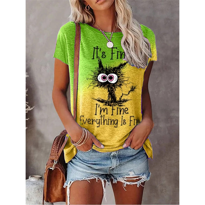 It's fine i'm fine everything is  fine  T-shirt - myfunfarm