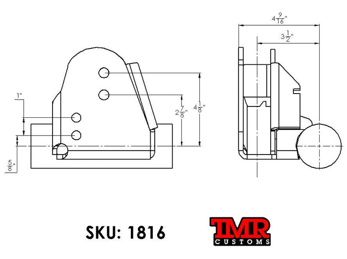 Jeep JK HD RAISED Front Track Bar Bracket