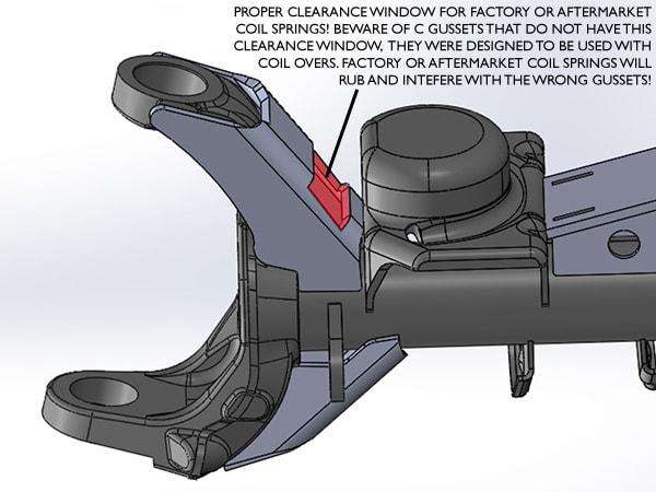 Jeep JK Inner C/Knuckle Gussets - FORMED