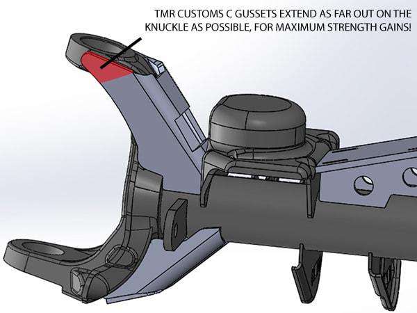 Jeep JK Inner C/Knuckle Gussets - FORMED