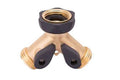 Landscapers Select Y-Connector W/Shutoff Brass