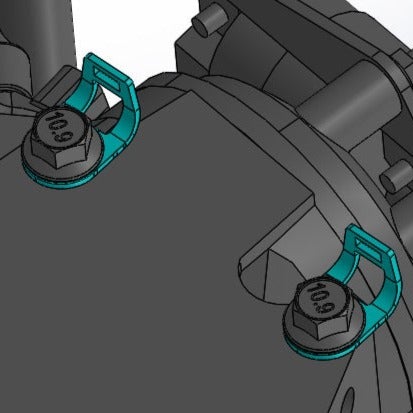 LARGE Bolt On Zip Tie Tab/Cable Tie Tab - 50 Pack