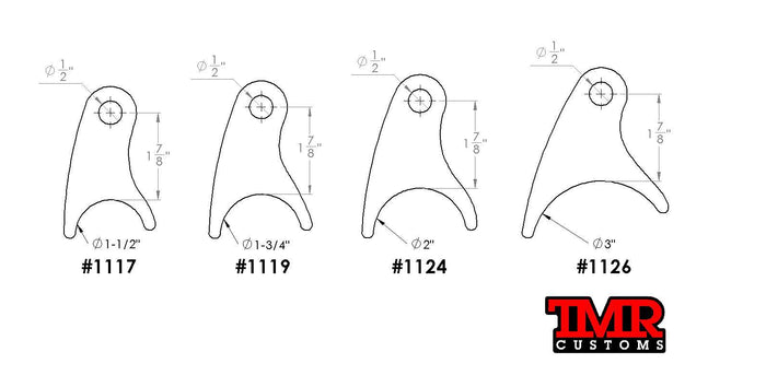 Large Offset Shock Tabs