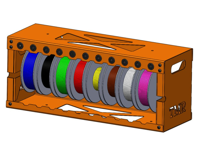 Large Wire Spool Organizer Rack