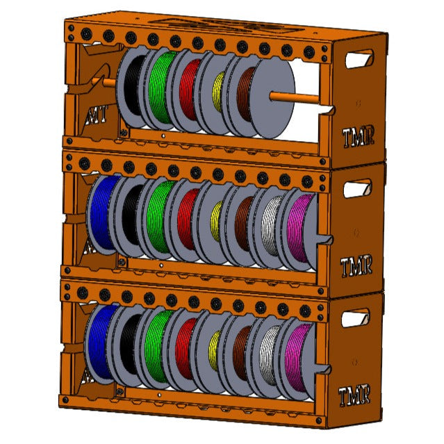 Large Wire Spool Organizer Rack