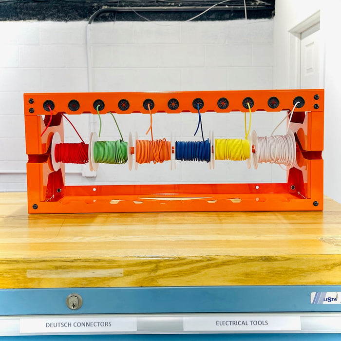 Large Wire Spool Organizer Rack