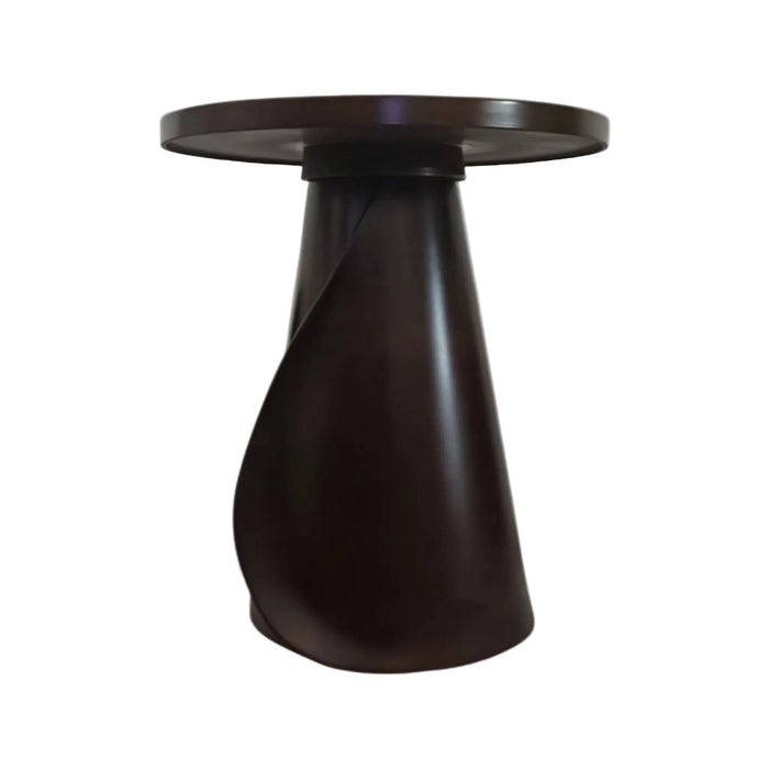 Leaf Wrap Curved Pedestal Round Coffee Table