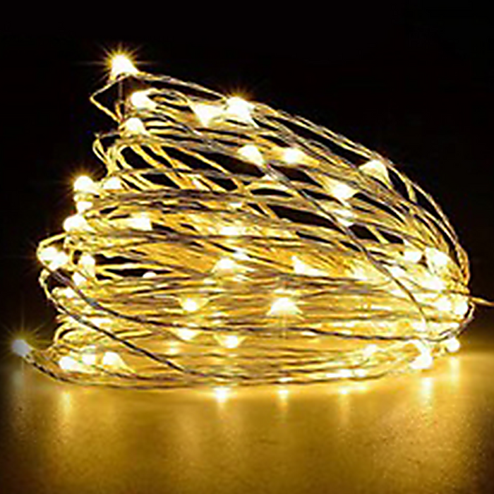 Warm White / 2m 20 LED 10 Clip