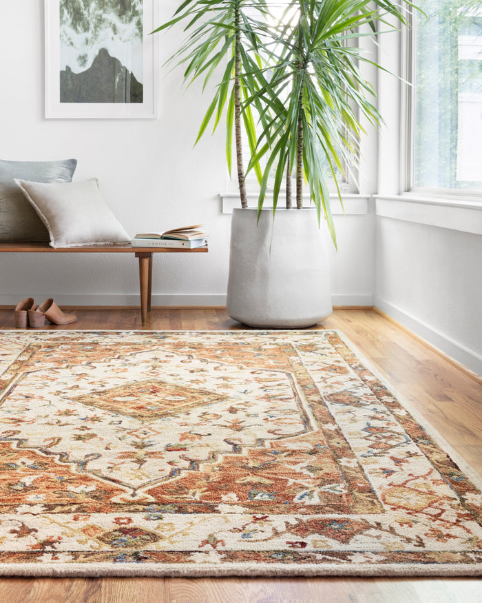 Loloi II Beatty Rug | Ivory / Rust Loloi