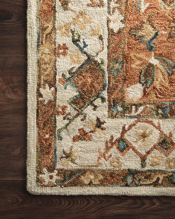 Loloi II Beatty Rug | Ivory / Rust Loloi