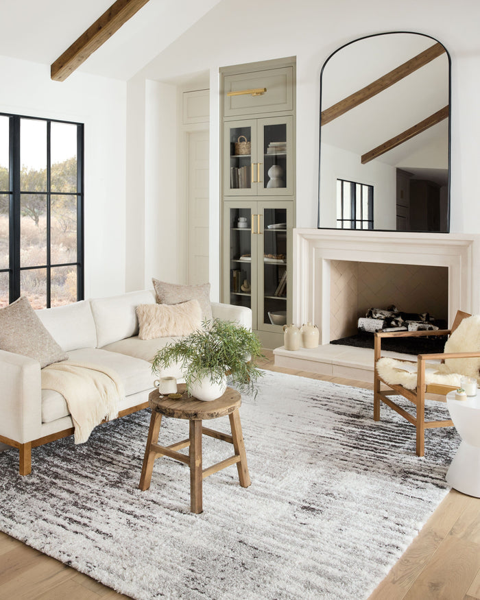 Loloi II Bliss Shag Rug | Grey / Cream Loloi