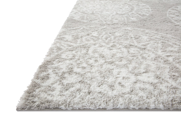 Loloi II Bliss Shag Rug | Grey / White Loloi