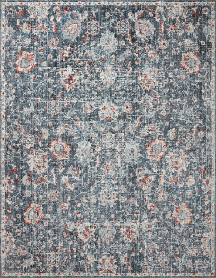 Loloi II Cassandra Rug | Blue / Rust Loloi