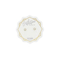 Lotus Birthstone Earrings October
