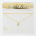 Lotus Clear Quartz Necklaces