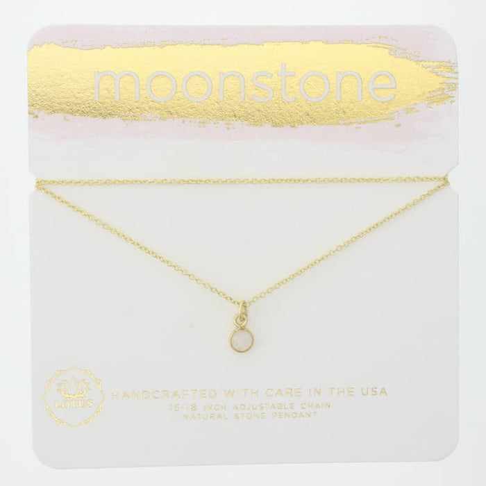 Lotus Moonstone Necklaces