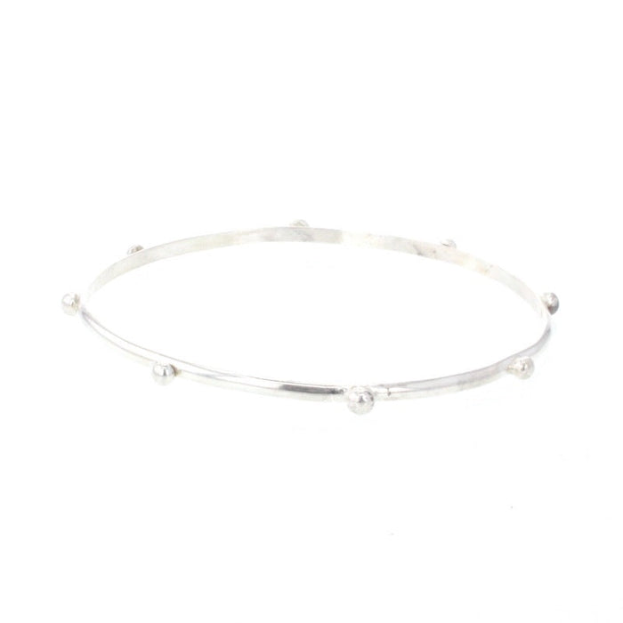 Lotus Silver Arcade Bangle