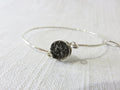 Lotus Silver Glimmer Bangles