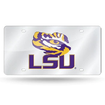 LSU Tigers License Plate Laser Cut