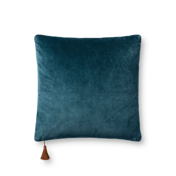 Magnolia Home by Joanna Gaines x Loloi Pillow | Navy / Coffee PILLOW Magnolia Home by Joanna Gaines x Loloi
