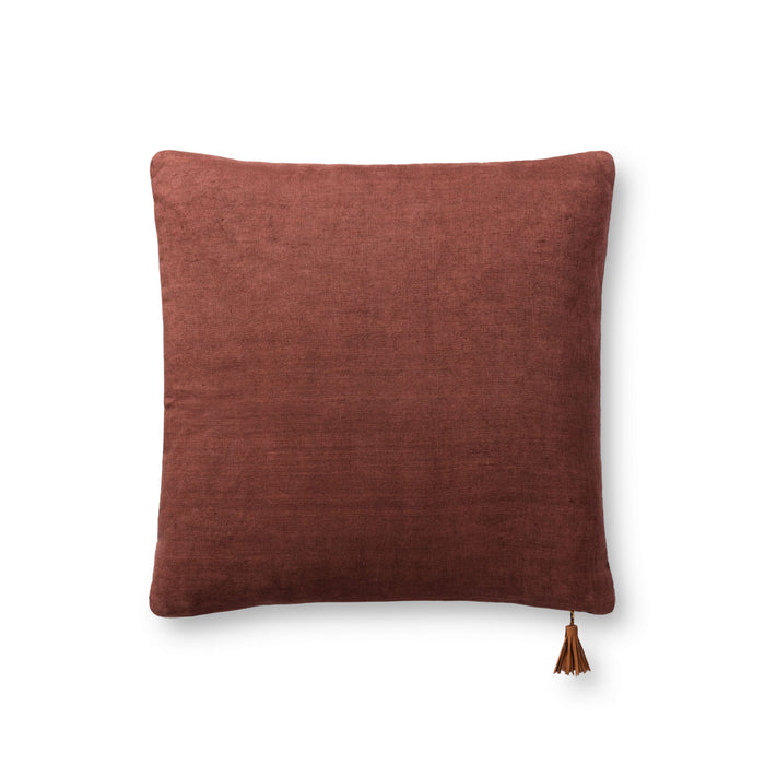 Magnolia Home by Joanna Gaines x Loloi Pillow | Navy / Coffee PILLOW Magnolia Home by Joanna Gaines x Loloi