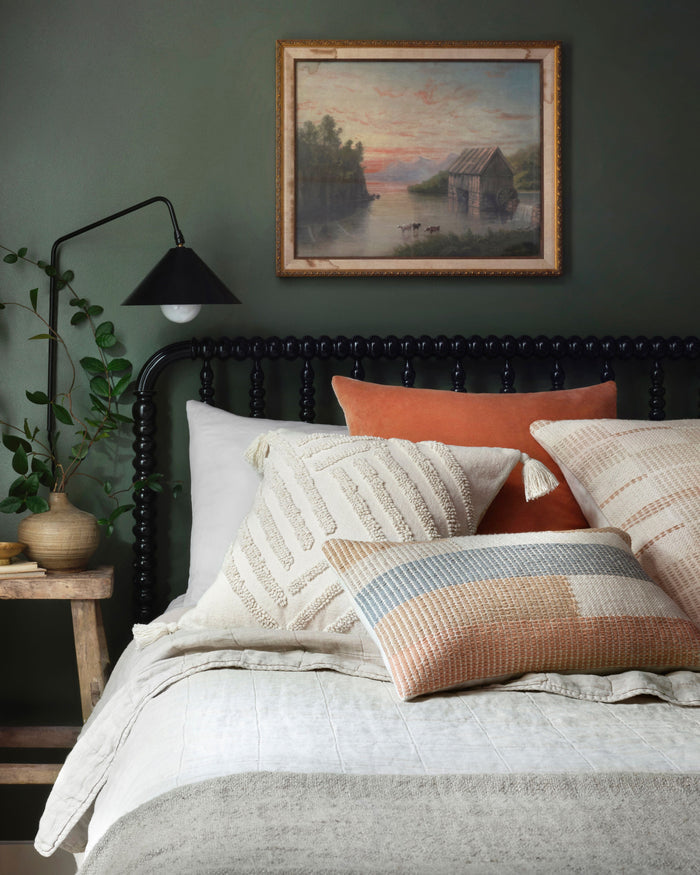 Magnolia Home by Joanna Gaines x Loloi Pillow | Sand / Blush PILLOW Magnolia Home by Joanna Gaines x Loloi