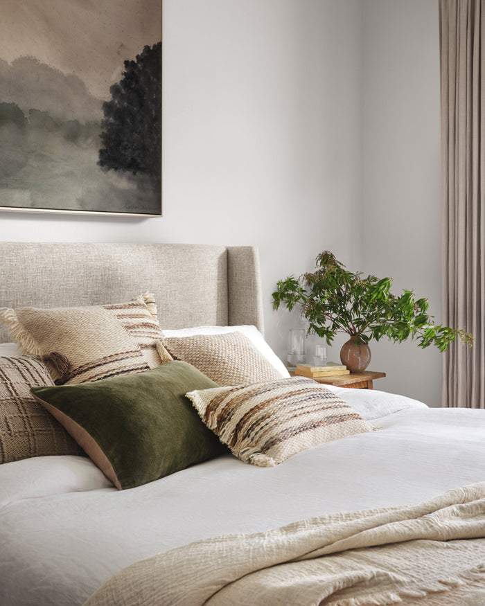 Magnolia Home by Joanna Gaines x Loloi Pillow | Taupe PILLOW Magnolia Home by Joanna Gaines x Loloi