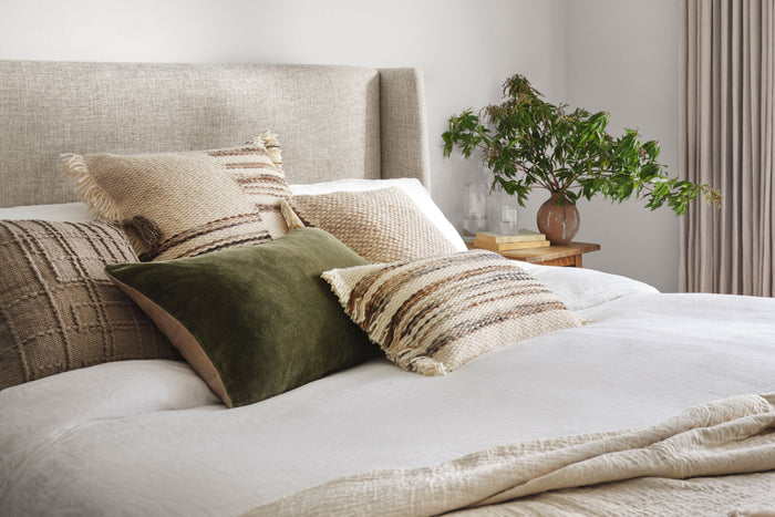 Magnolia Home by Joanna Gaines x Loloi Pillow | Taupe PILLOW Magnolia Home by Joanna Gaines x Loloi
