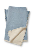 Magnolia Home by Joanna Gaines x Loloi Reed Throw | Blue / Natural Magnolia Home by Joanna Gaines x Loloi