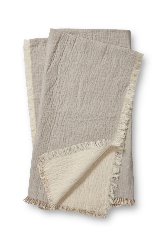 Magnolia Home by Joanna Gaines x Loloi Reed Throw | Grey / Natural Magnolia Home by Joanna Gaines x Loloi