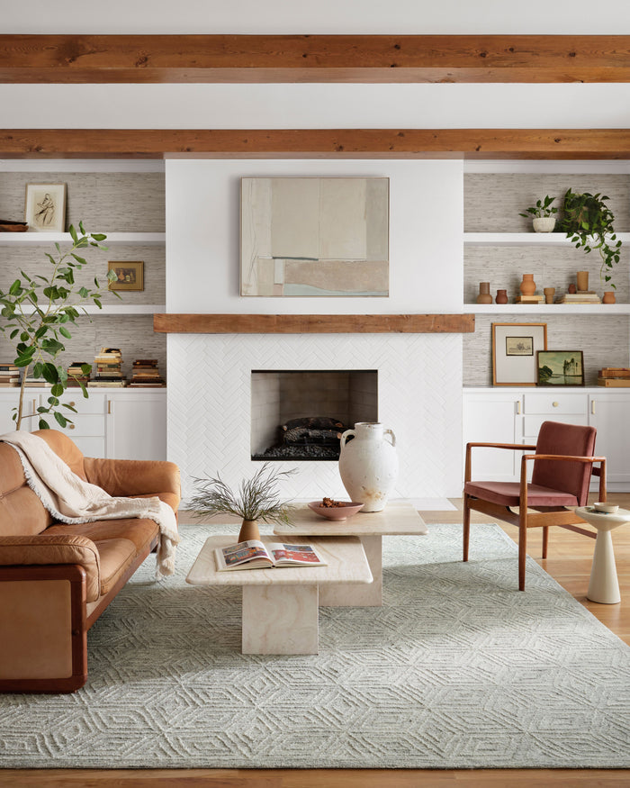 Magnolia Home by Joanna Gaines x Loloi Sarah Rug | Sky Magnolia Home by Joanna Gaines x Loloi