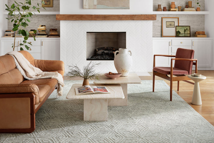 Magnolia Home by Joanna Gaines x Loloi Sarah Rug | Sky Magnolia Home by Joanna Gaines x Loloi