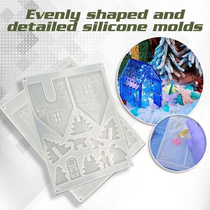 MGC 3D Crystal Christmas House Mold