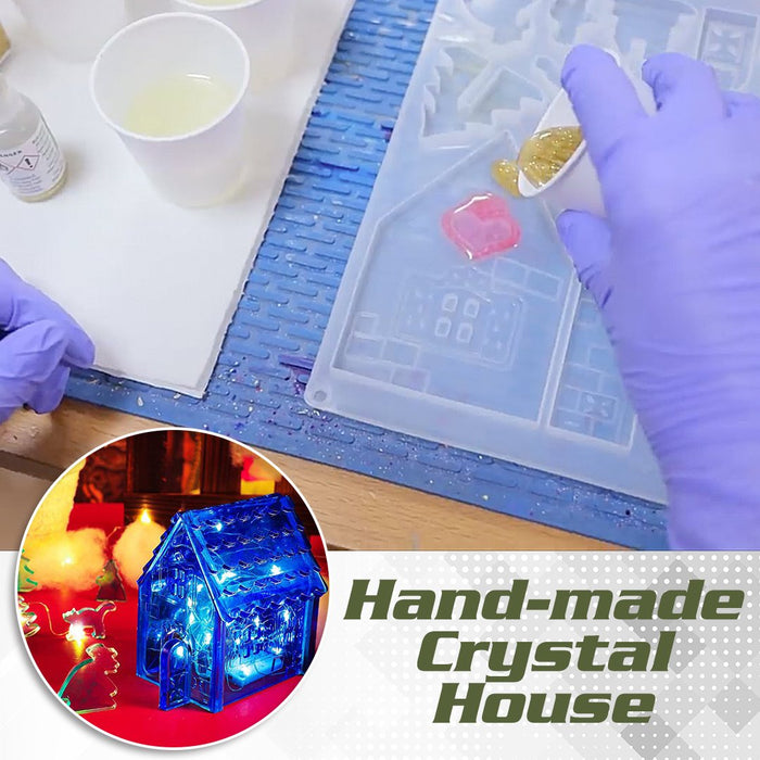 MGC 3D Crystal Christmas House Mold