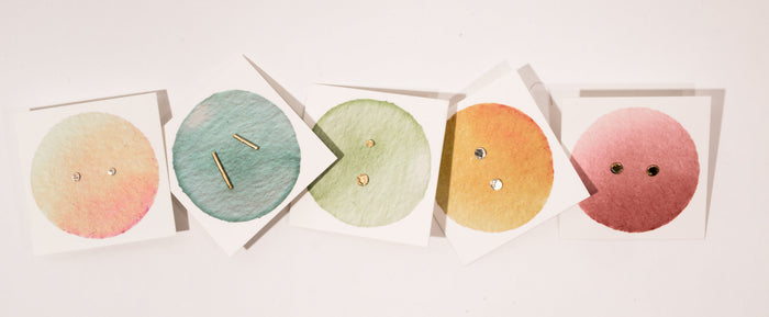Mismatched Dot Stud Earrings