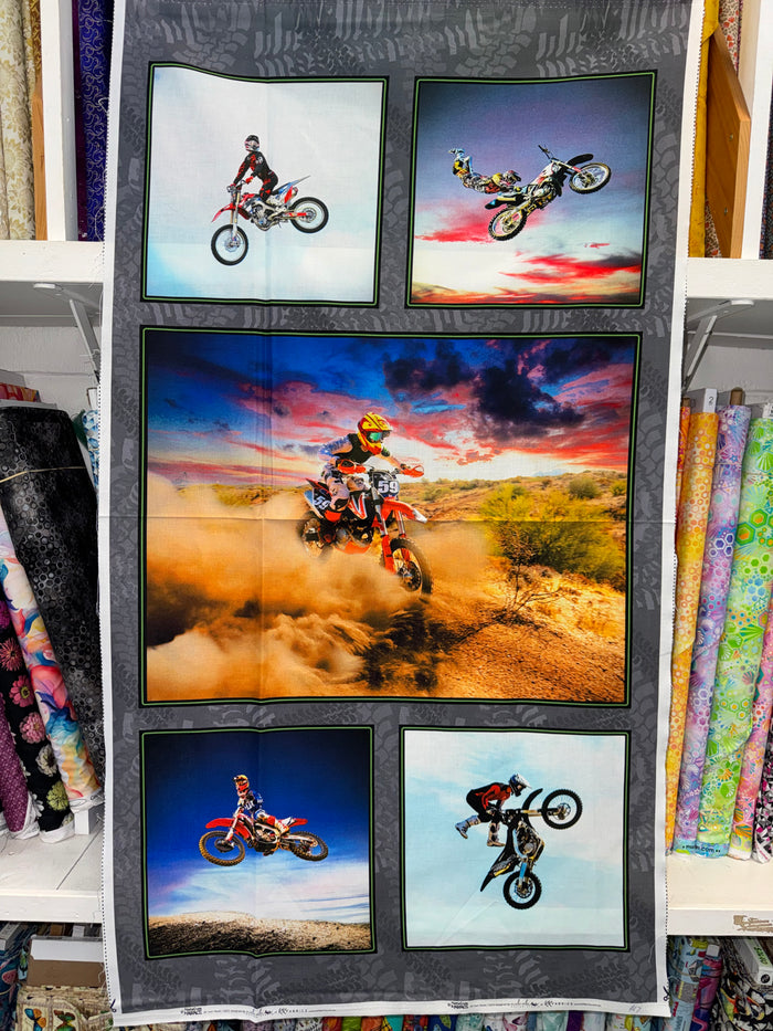 Motocross Maniacs Dirt Bike 5 block panel 60cm