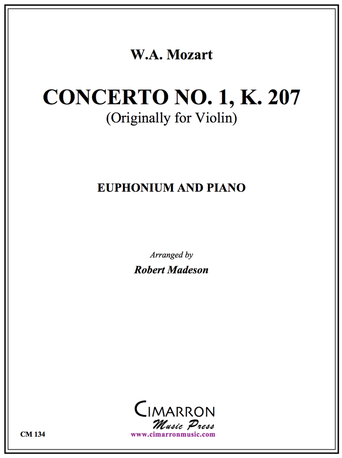 Mozart - Concert No. 1 K. 207 - Euphonium and Piano
