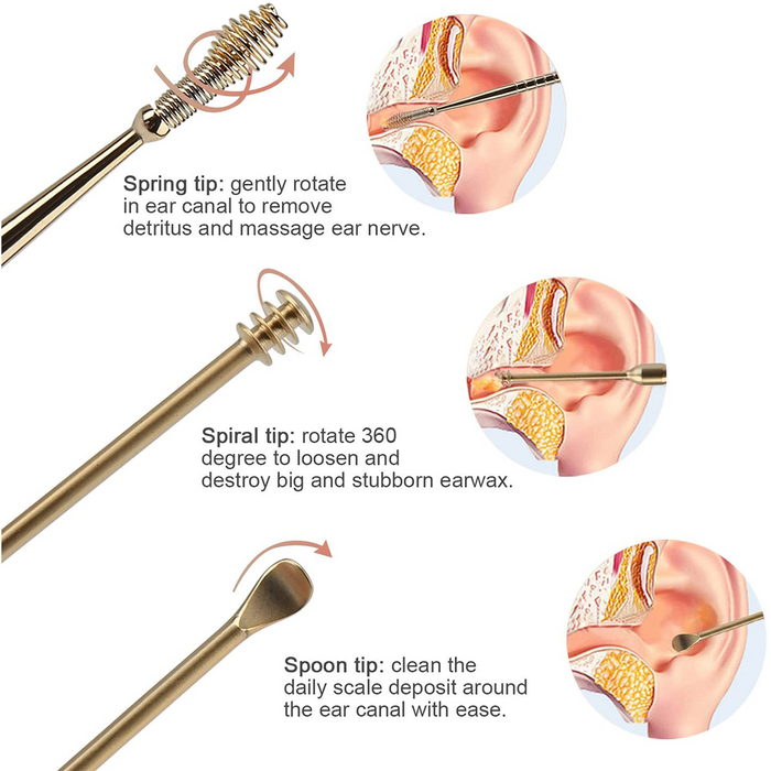 MrEar Stainless Ear Cleaning Tool Kit